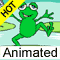 Frogs, frogs in a band, frogs that dance in an e-card. What more could you want?