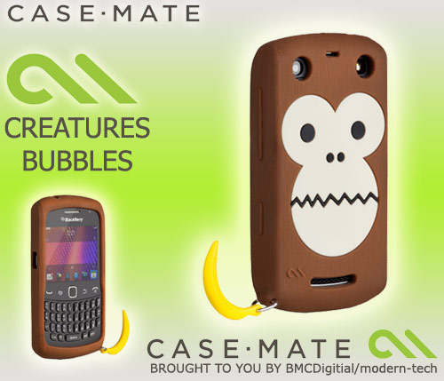 CASE MATE CREATURES BUBBLES APE SILICONE CASE FOR BLACKBERRY 9350 9360 