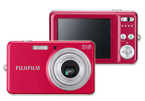 NEW FUJI FINEPIX J27 PINK 10MP DIGITAL CAMERA BUNDLE  