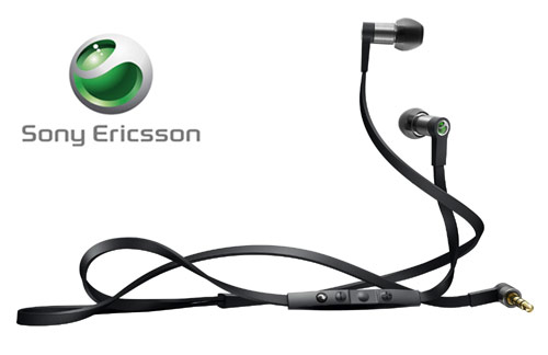   SONY ERICSSON BLACK MH1 BL LIVESOUND HI FI STEREO IN EAR HEADPHONES