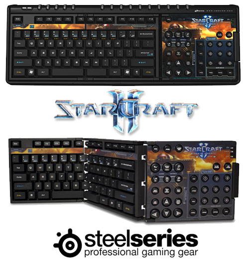 The SteelSeries Zboard Limited Edition StarCraft II gaming keyboard 