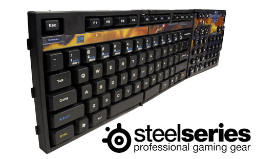 The SteelSeries Zboard Limited Edition StarCraft II gaming keyboard 