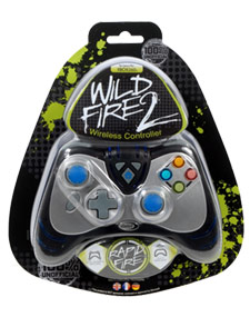 BLACK DATEL WILDFIRE II 2 WIRELESS CONTROLLER XBOX 360  